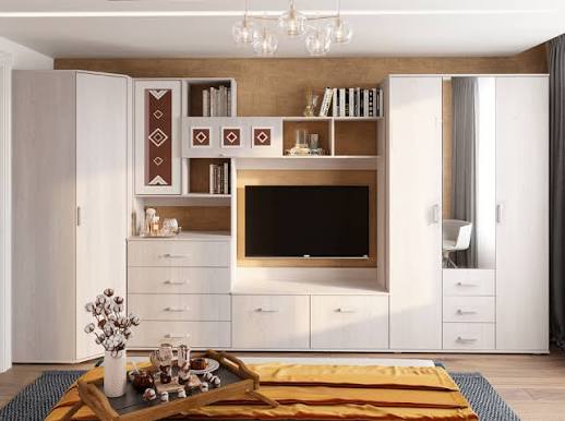 Custom built-in bookshelf and cabinet system in home library